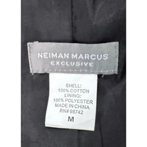 Neiman Marcus Exclusive Leopard Print Black White Sz M Blazer - Picture 4 of 8